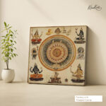 Sacred Wheel Canvas Wall Art - Image 4