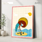 Folk Art Canvas Wall Art - Image 4