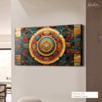 Sacred Wheel Canvas Wall Art - Image 4