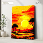 Golden Horizon Canvas Wall Art - Image 4