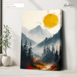 Golden Summit Canvas Wall Art - Image 4