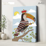 Folk Grandeur Canvas Wall Art - Image 4
