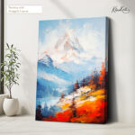 Alpine Glow Canvas Wall Art - Image 4