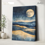 Indigo Sands Canvas Wall Art - Image 4