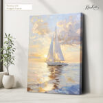 Azure Horizon Canvas Wall Art - Image 4
