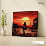 Sunset Outlaw Canvas Wall Art - Image 4