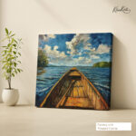 Azure Voyage Canvas Wall Art - Image 4