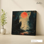 Nocturnal Grace Canvas Wall Art - Image 4