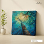 Emerald Canopy Canvas Wall Art - Image 4