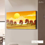 Golden Solstice Canvas Wall Art - Image 4