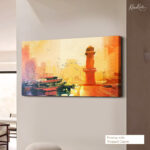 Golden Harbor Canvas Wall Art - Image 4