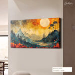 Celestial Meadow Canvas Wall Art - Image 4