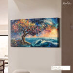 Midnight Bloom Canvas Wall Art - Image 4