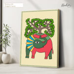 Tree Elephant Canvas Wall Art - Image 4