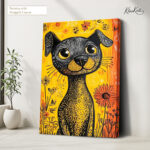 Solar Pup Canvas Wall Art - Image 4
