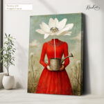 Petal Head Canvas Wall Art - Image 4