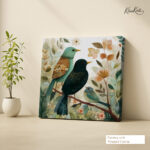 Whimsical Woodland Trio Canvas Wall Art - Image 4