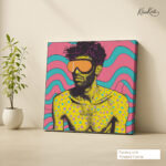 Psychedelic Pulse Canvas Wall Art - Image 4