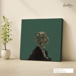 Stone Mosaic Muse Canvas Wall Art - Image 4