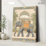 Majestic Maharaja Elephant Canvas Wall Art - Image 4