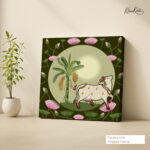 Kamadhenu Canvas Wall Art - Image 4