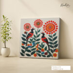 Tribal Bloom Canvas Wall Art - Image 4