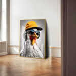 DJ Cluck Rooster Acrylic Wall Art - Image 4