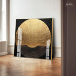 Golden Eclipse Acrylic Wall Art - Image 4