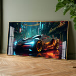 The Midnight Car Acrylic Wall Art - Image 4
