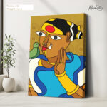 Modern Jamini Canvas Wall Art - Image 4
