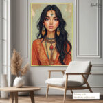 Terracotta Muse Canvas Wall Art - Image 5