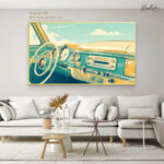 Retro Horizon Canvas Wall Art - Image 5