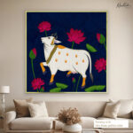 Midnight Lotus Canvas Wall Art - Image 5