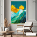 Teal Serenity Canvas Wall Art - Image 5