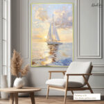 Azure Horizon Canvas Wall Art - Image 5