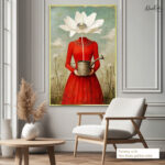 Petal Head Canvas Wall Art - Image 5