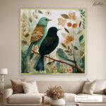 Whimsical Woodland Trio Canvas Wall Art - Image 5