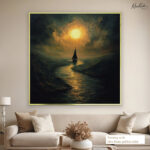 Golden Horizon Canvas Wall Art - Image 5
