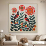 Tribal Bloom Canvas Wall Art - Image 5