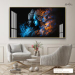 Shiva & Shakti Acrylic Wall Art - Image 5