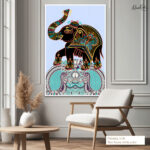 Royal Elephant Canvas Wall Art - Image 6