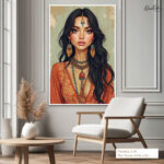 Terracotta Muse Canvas Wall Art - Image 6
