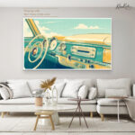 Retro Horizon Canvas Wall Art - Image 6