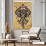Sacred Ganesha Canvas Wall Art - Image 6