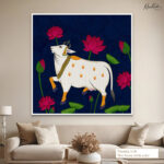 Midnight Lotus Canvas Wall Art - Image 6