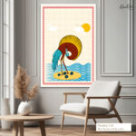 Folk Art Canvas Wall Art - Image 6