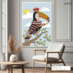Folk Grandeur Canvas Wall Art - Image 6