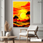 Golden Horizon Canvas Wall Art - Image 6