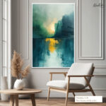 Emerald Radiance Canvas Wall Art - Image 6