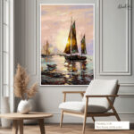 Golden Harbor Canvas Wall Art - Image 6